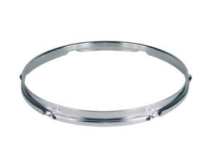 drum hoop 12", chrome plated, 6 holes