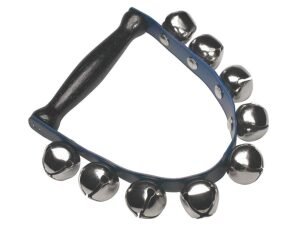 hand jingle bells, with handle, 9 bells of 25 mm.