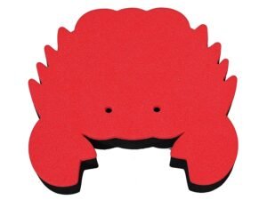 shoulder rest pad, crab shaped, with silicone adhesive patch