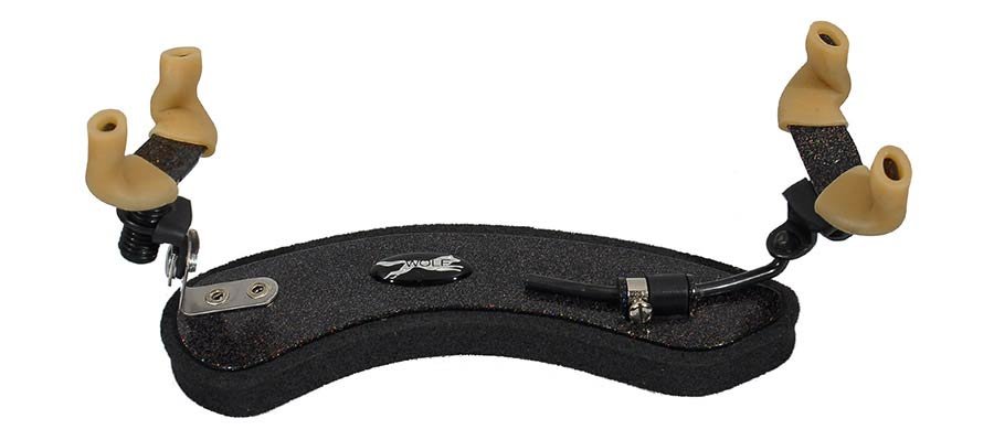 shoulder rest for violin, forte secondo, stardust black, fits 1/8-1/16