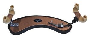 shoulder rest for violin, forte secondo, bronze blasted textured, fits 4/4-3/4