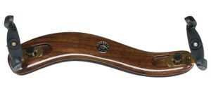 shoulder rest for violin, walnut wood, golden fittings, fits 4/4- 3/4