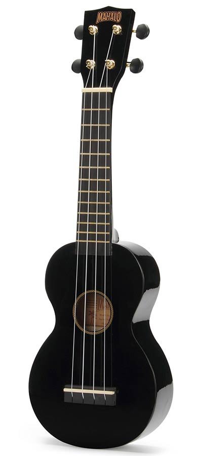 soprano ukulele, black, with bag - Afbeelding 3