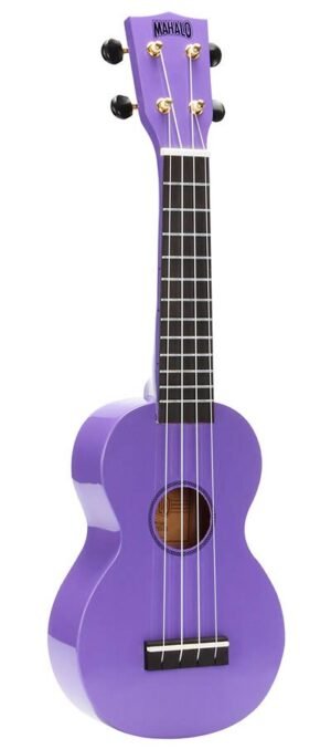 soprano ukulele, purple, with bag
