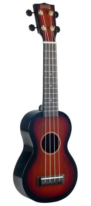 soprano ukulele, 3 tone sunburst, with bag
