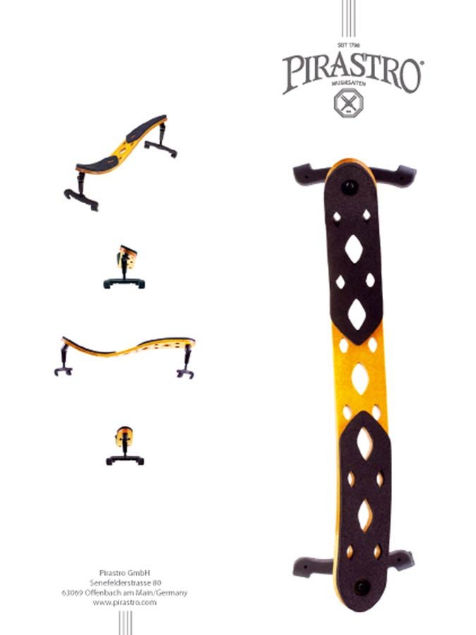 shoulder rest for violin, flexible wood, fits 4/4 - Afbeelding 3