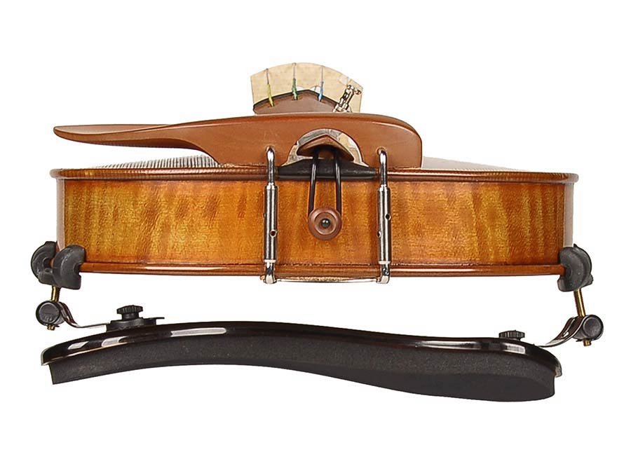 shoulder rest for violin, synthetic materials, black, fits 1/16-1/32 - Afbeelding 2