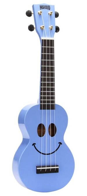 soprano ukulele, light blue, with bag