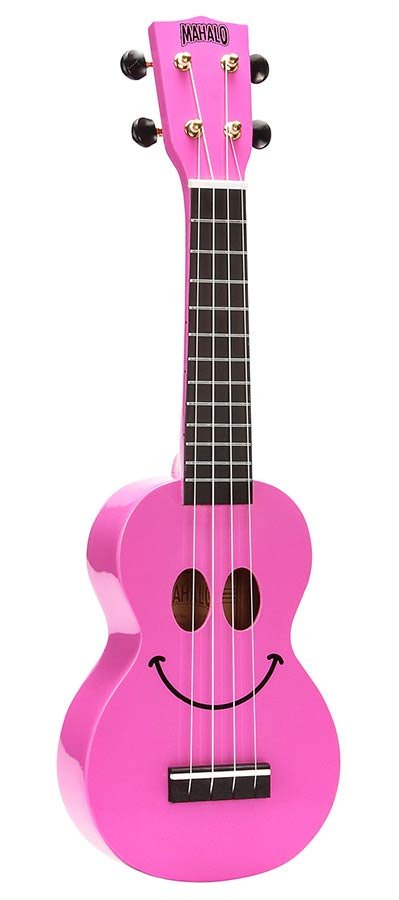 soprano ukulele, pink, with bag