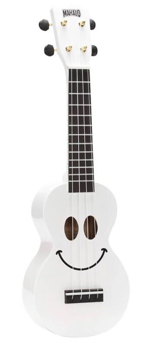 soprano ukulele, white, with bag