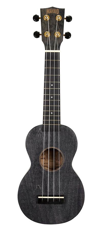 soprano ukulele, transparent black, with bag - Afbeelding 3