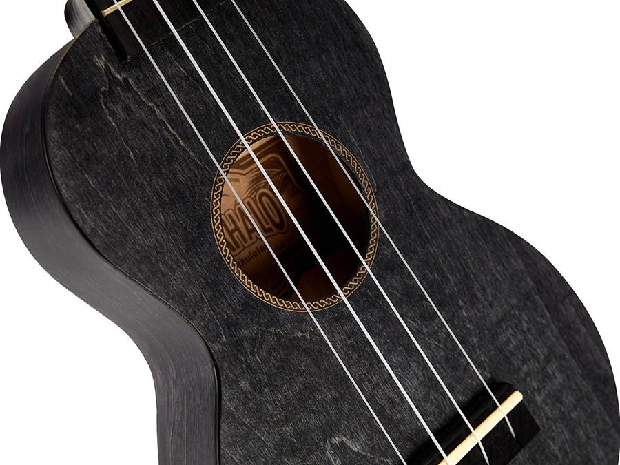 soprano ukulele, transparent black, with bag - Afbeelding 6