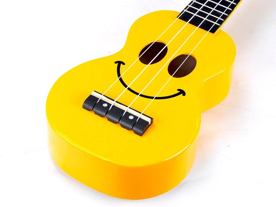 soprano ukulele 47cm scale, yellow, with bag - Afbeelding 7