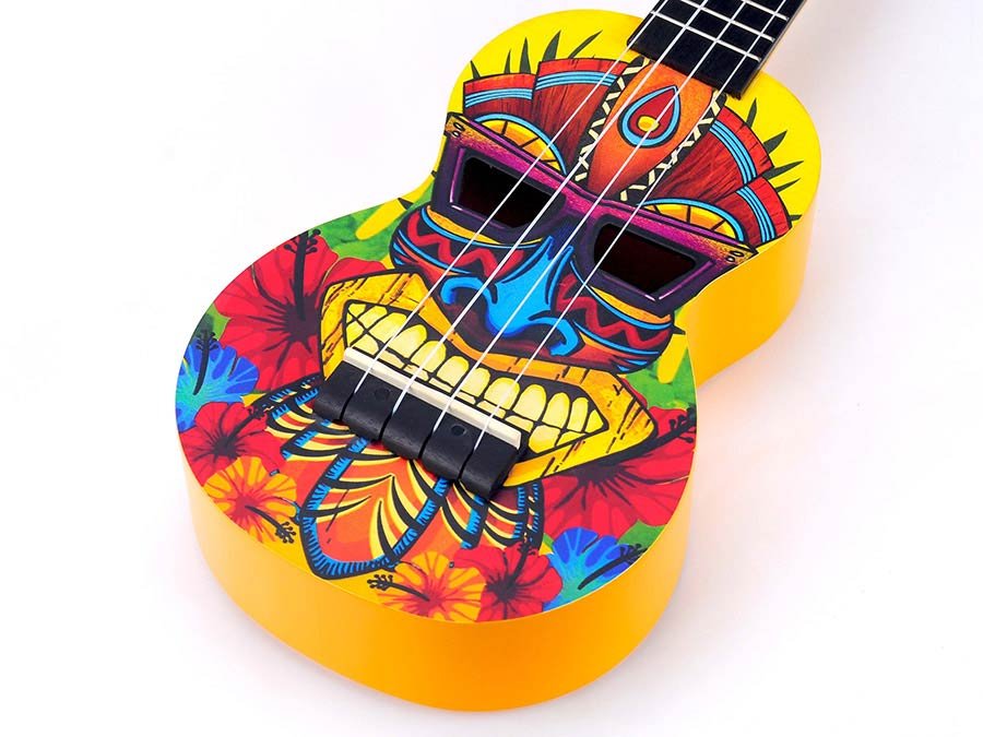 soprano ukulele tiki, with bag - Afbeelding 7