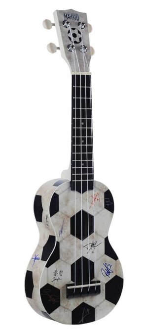 soprano ukulele football, with bag