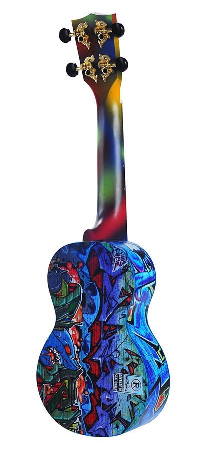 soprano ukulele grafity, with bag - Afbeelding 2