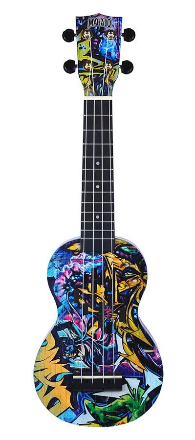 soprano ukulele grafity, with bag - Afbeelding 3
