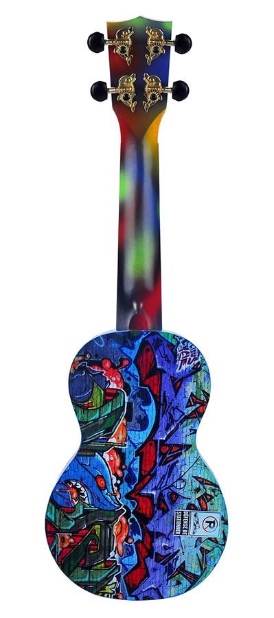 soprano ukulele grafity, with bag - Afbeelding 4