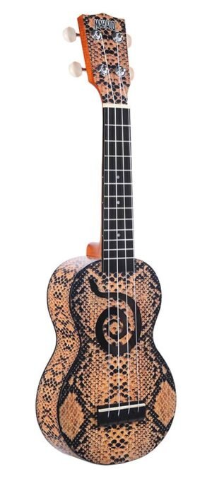 soprano ukulele python, with bag