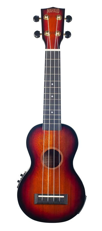 soprano ukulele, 1V+1T (MVT2), 3 tone sunburst, with bag - Afbeelding 3