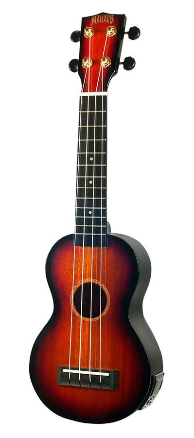 soprano ukulele, 1V+1T (MVT2), 3 tone sunburst, with bag - Afbeelding 5