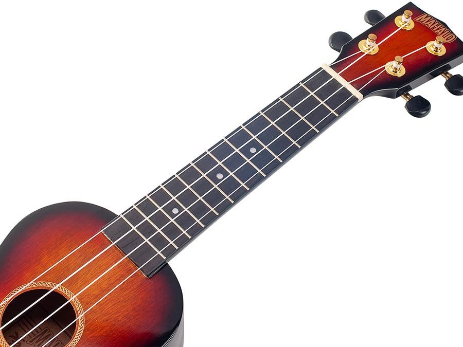 soprano ukulele, 1V+1T (MVT2), 3 tone sunburst, with bag - Afbeelding 8