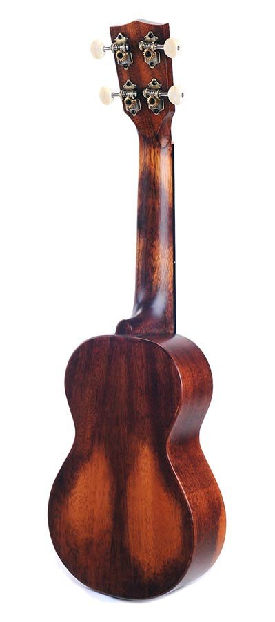 all solid soprano ukulele, red cedar top, mahogany body & neck, amara ebony fb, with bag and strap - Afbeelding 2