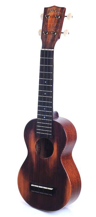 all solid soprano ukulele, red cedar top, mahogany body & neck, amara ebony fb, with bag and strap - Afbeelding 5