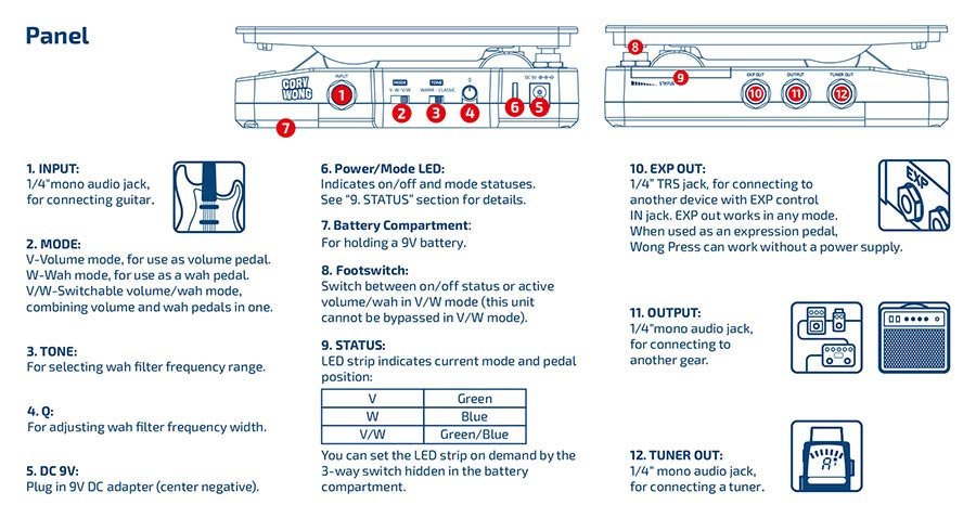 compact volume - wah - expression pedal WONG PRESS Cory Wong signature - Afbeelding 11