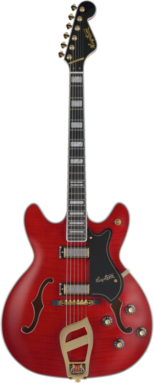 HAGSTROM E-Gitaar, 67' Viking, Wild Cherry Transparent