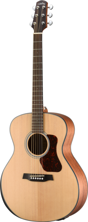 WALDEN Folkgitaar, Grand Auditorium, Bovenblad massieve, mat gelakt, EQ, Tas
